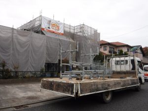【いわき市】外壁塗装・屋根塗装現場の足場解体(三部)