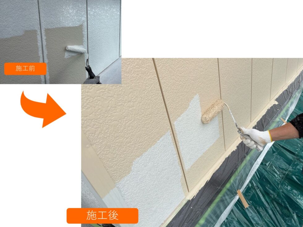 外壁塗装　金属サイディング